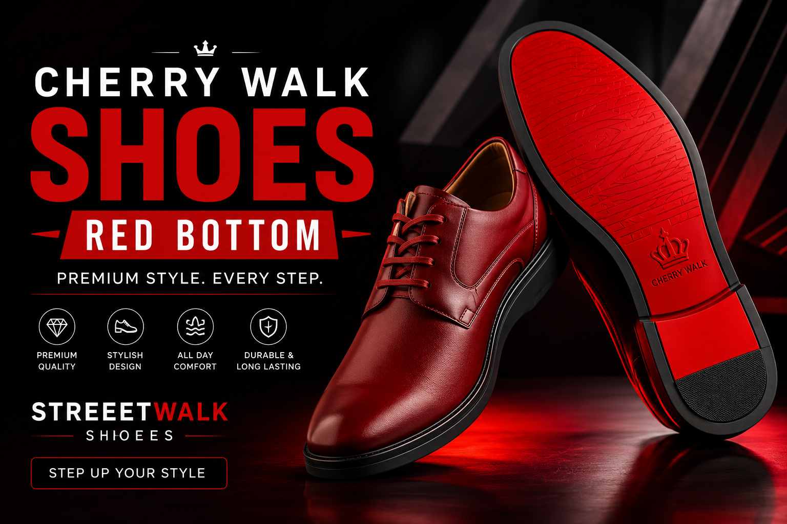 Cherry Walk Shoes Red Bottom